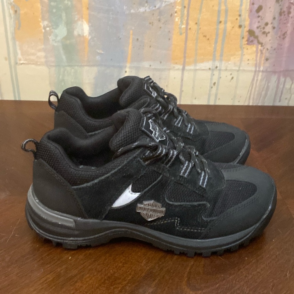 Harley Davidson Wincrest Motorcycle Biker Athletic Sneakers Black Women’s 6M